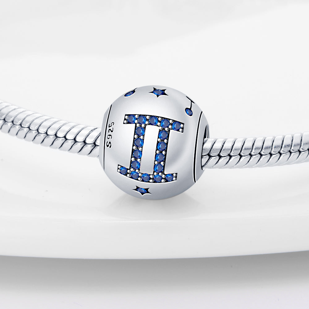 S925 Sterling Silver Zodiac Beads Bracelet