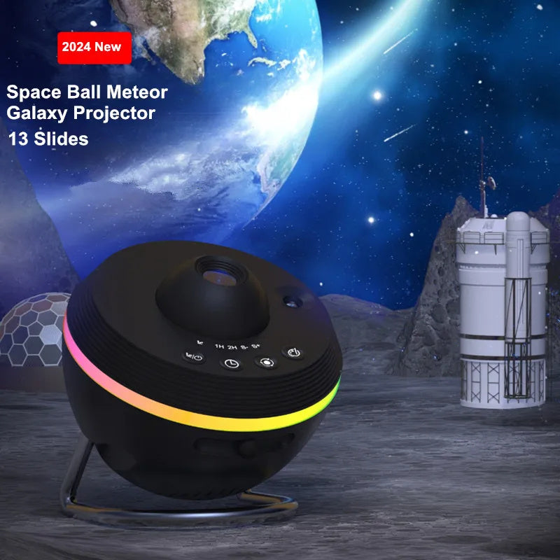 Dynamic Galaxy Projector Lamp: 13-in-1 Space Ball Planetarium Lights