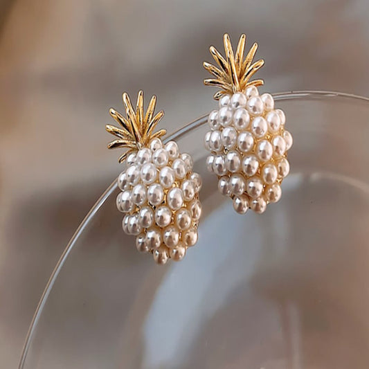 Pineapple Starfish Pearl Earrings - Kaldas Online Shopping