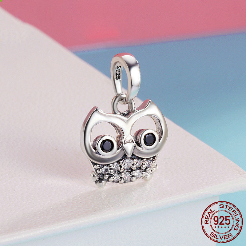 Owl lady pendant necklace