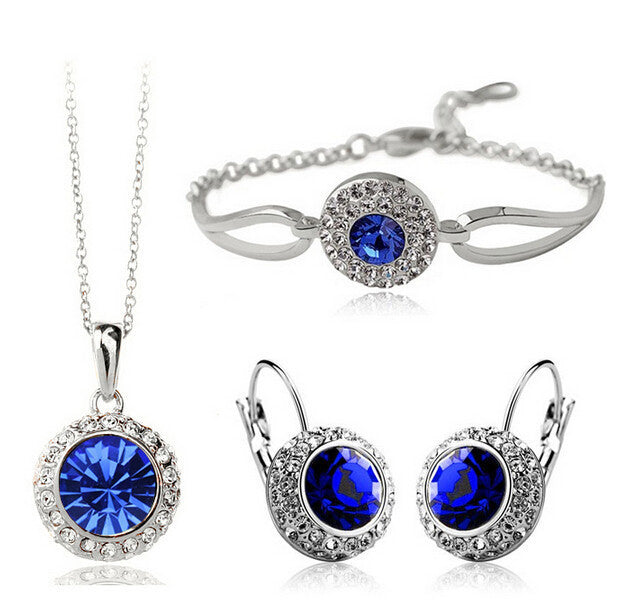 Colored Stone Jewelry Set - Kaldas Online Shopping