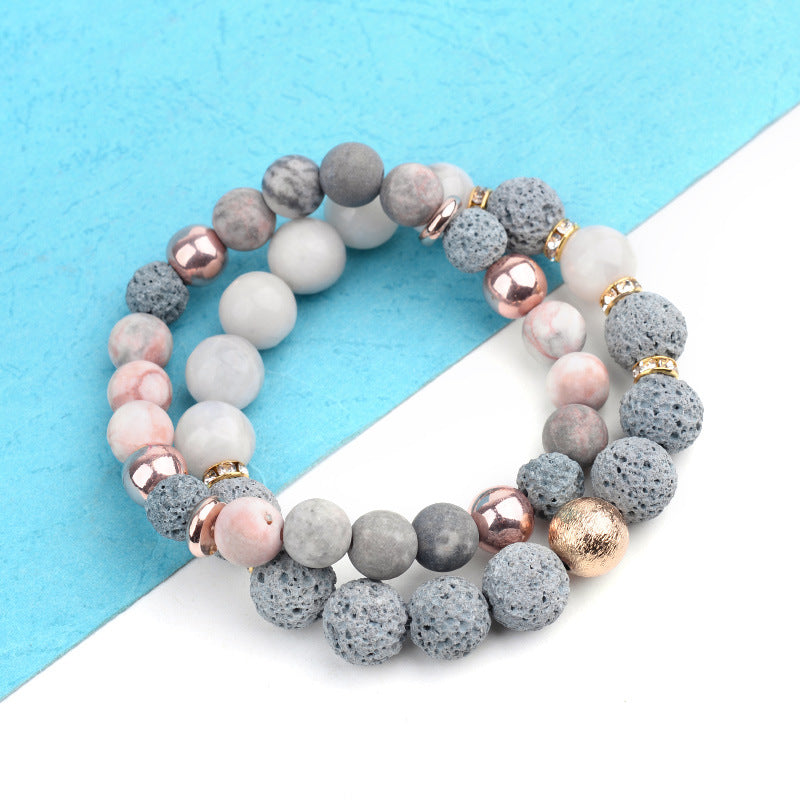 Lava Stone Braided Bracelet - Kaldas Online Shopping