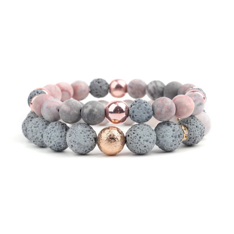 Lava Stone Braided Bracelet - Kaldas Online Shopping