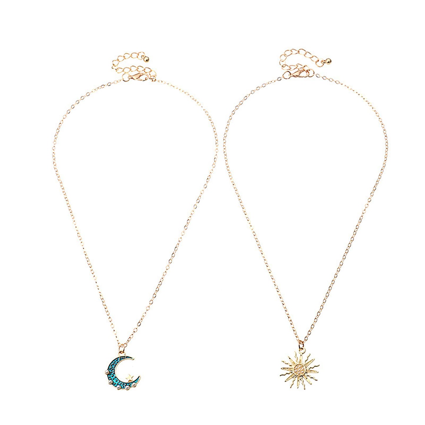 Sun Moon Necklace - Kaldas Online Shopping