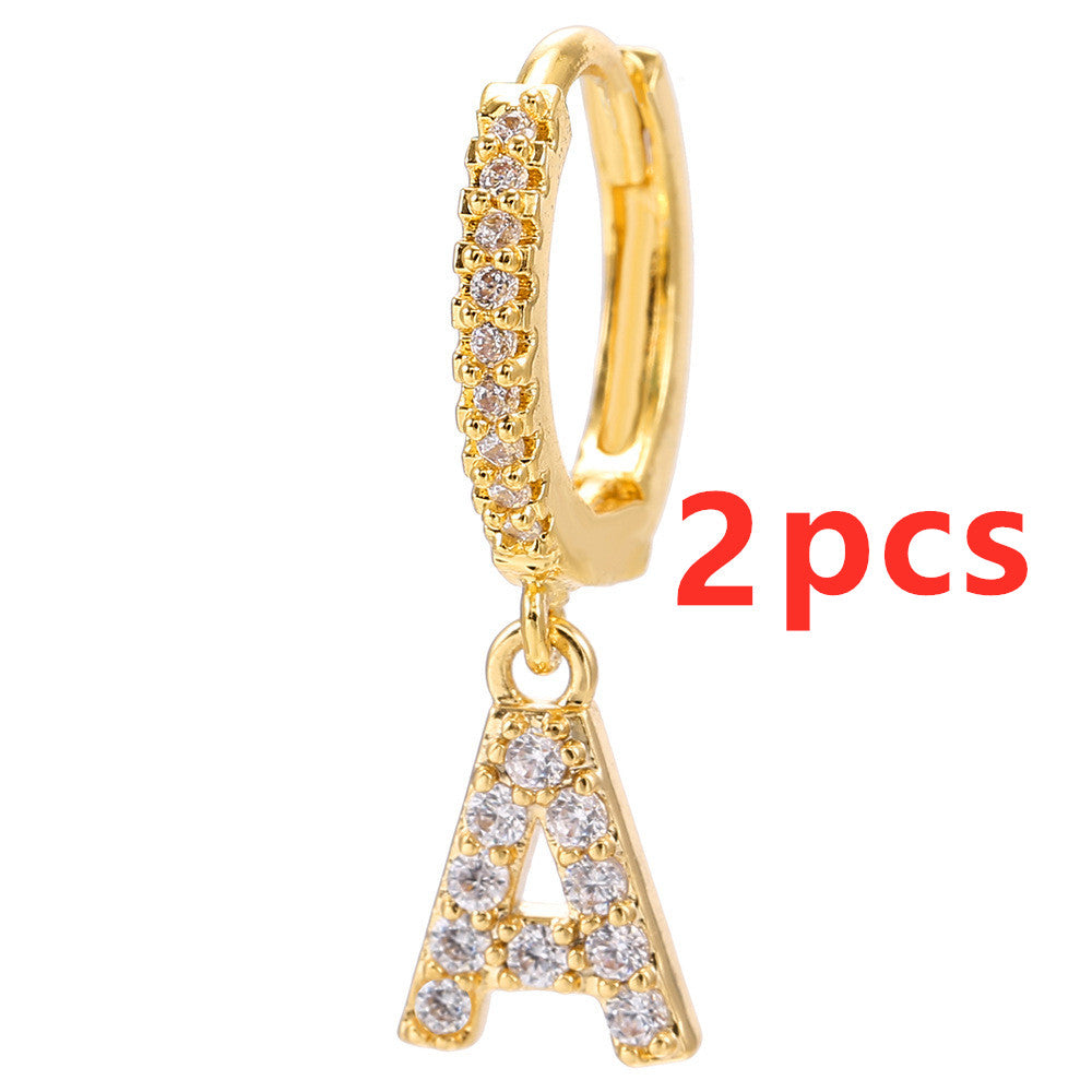 26 Letter Earrings - Kaldas Online Shopping