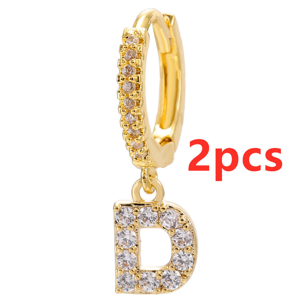 26 Letter Earrings - Kaldas Online Shopping