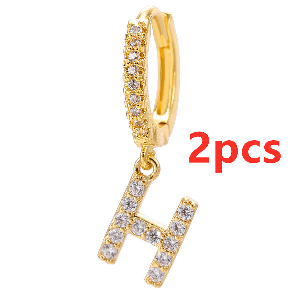 26 Letter Earrings - Kaldas Online Shopping