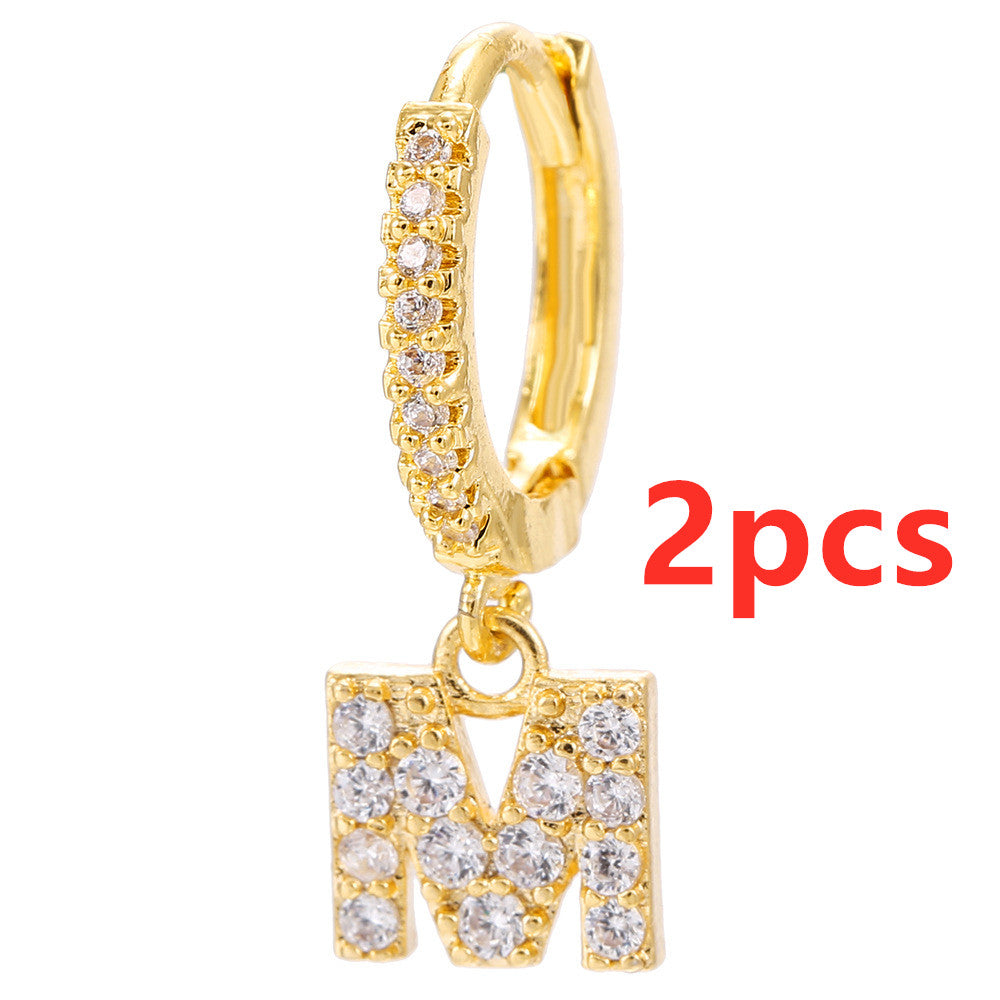 26 Letter Earrings - Kaldas Online Shopping