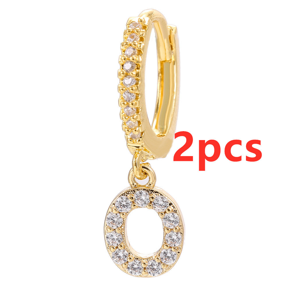 26 Letter Earrings - Kaldas Online Shopping