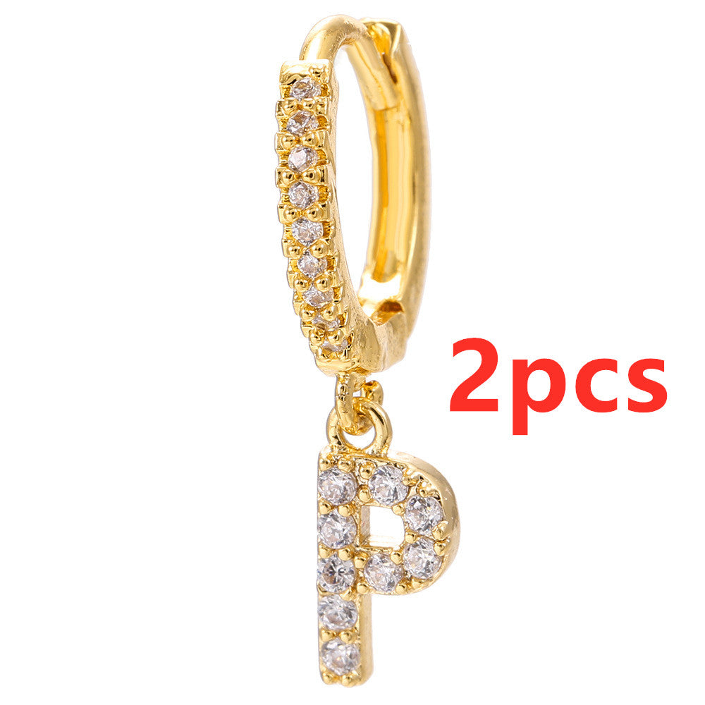 26 Letter Earrings - Kaldas Online Shopping