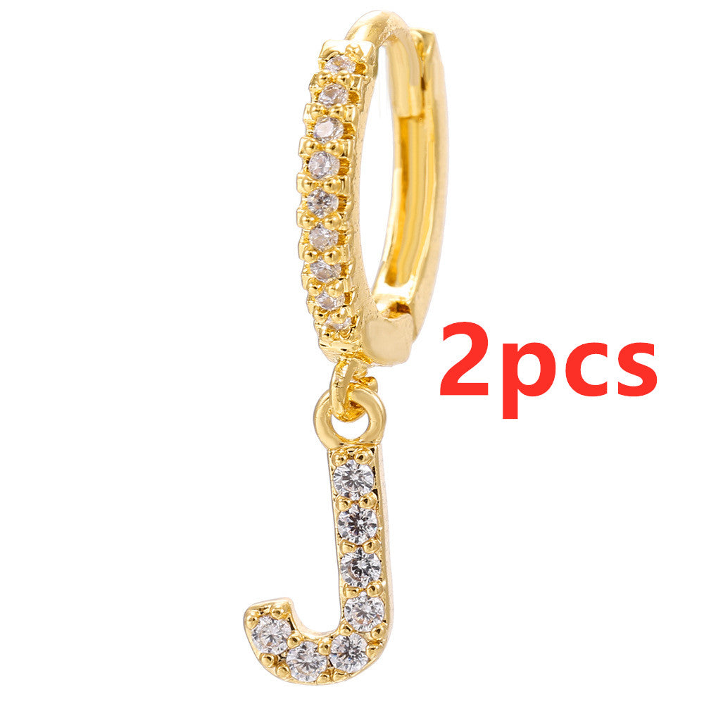 26 Letter Earrings - Kaldas Online Shopping