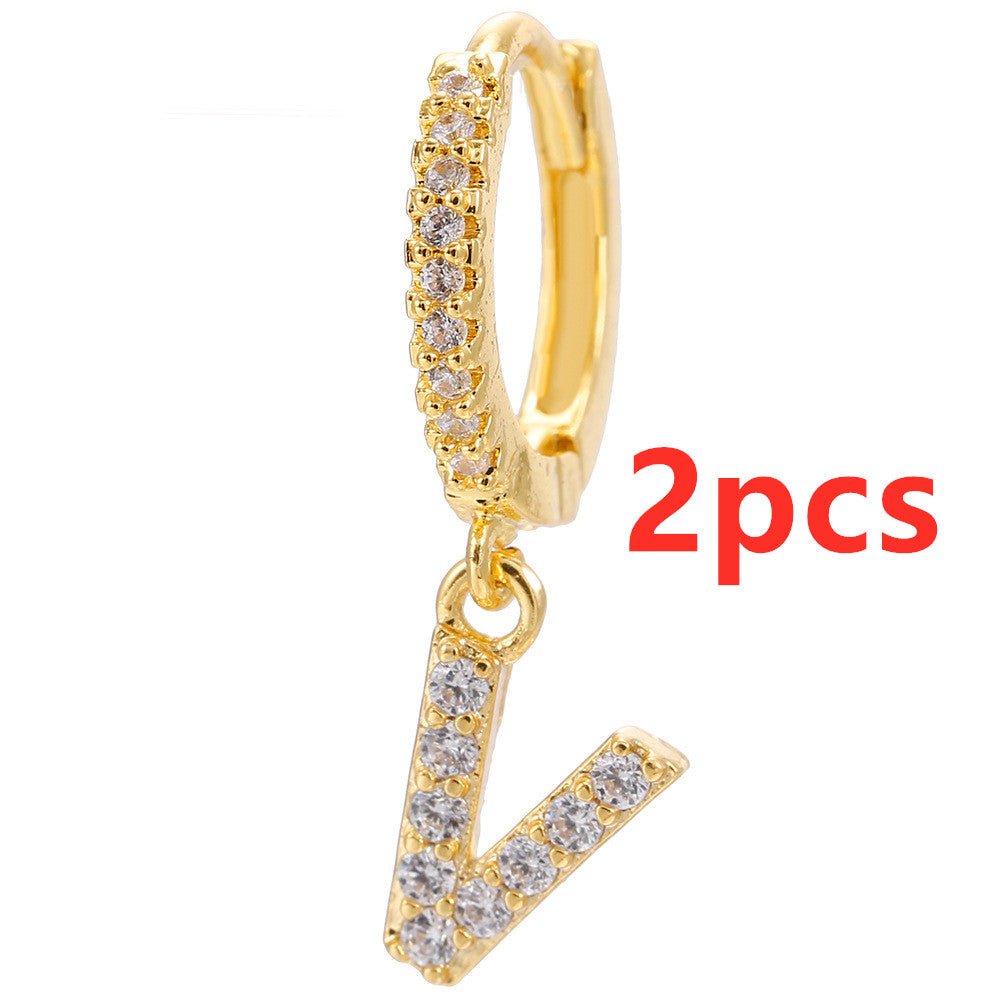 26 Letter Earrings - Kaldas Online Shopping