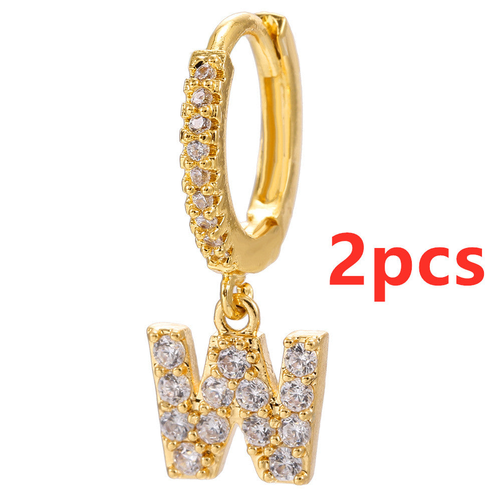 26 Letter Earrings - Kaldas Online Shopping
