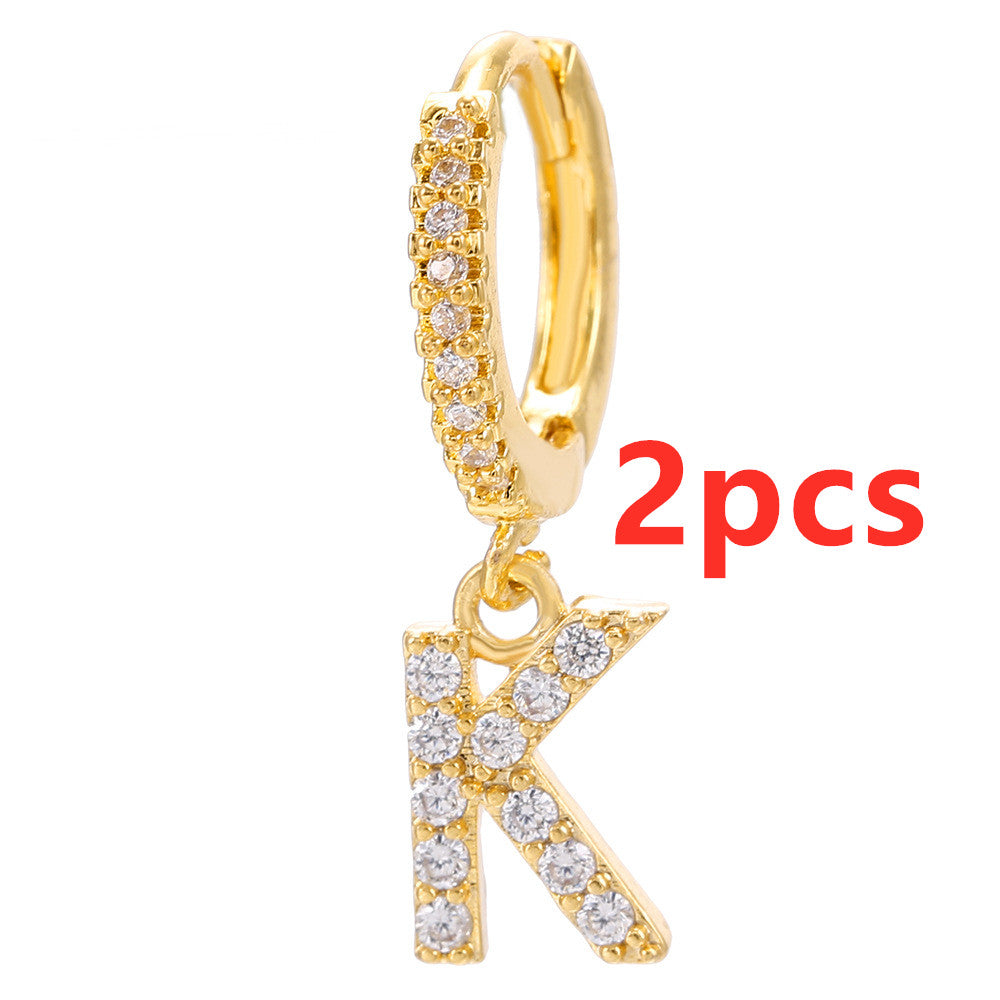 26 Letter Earrings - Kaldas Online Shopping