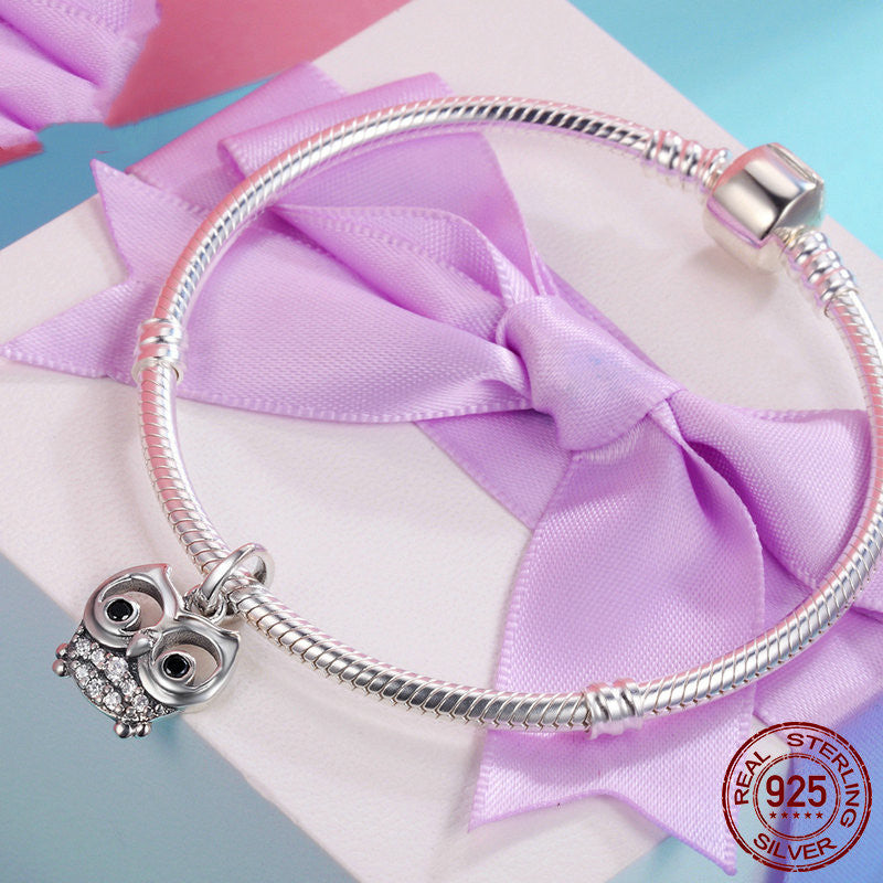 Owl lady pendant necklace