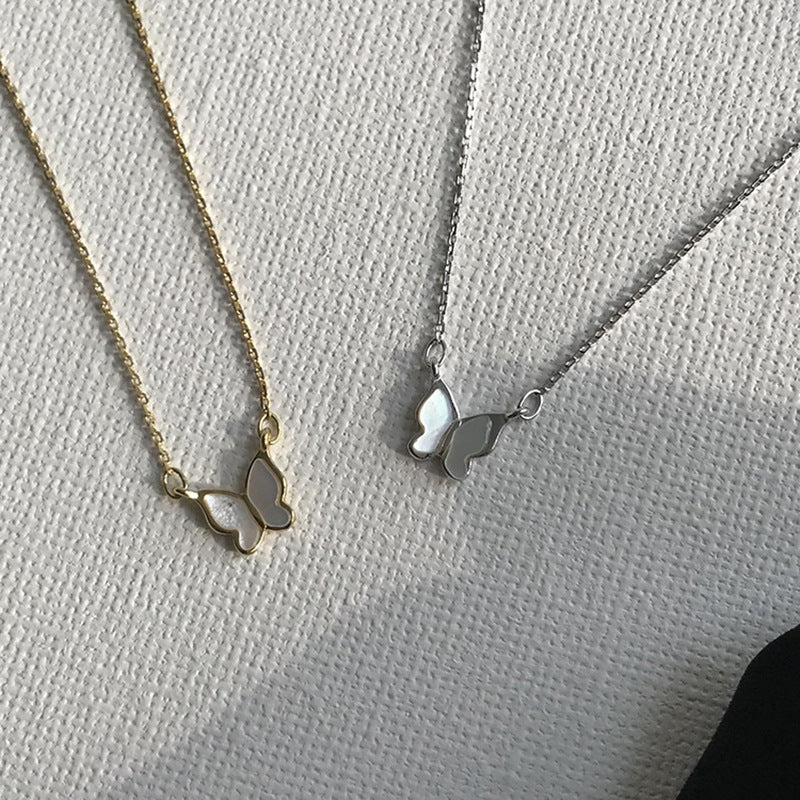 S925 Silver Plated Butterfly Necklace