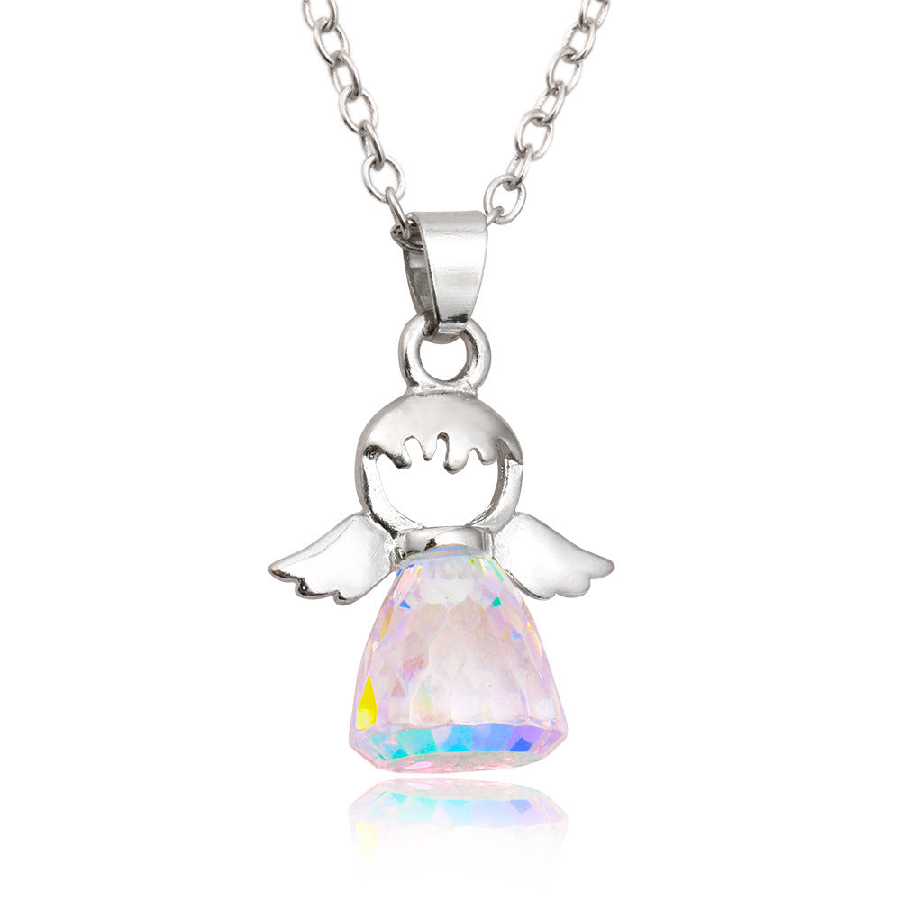 Crystal Little Angel Women's Necklace - Kaldas Online Shopping