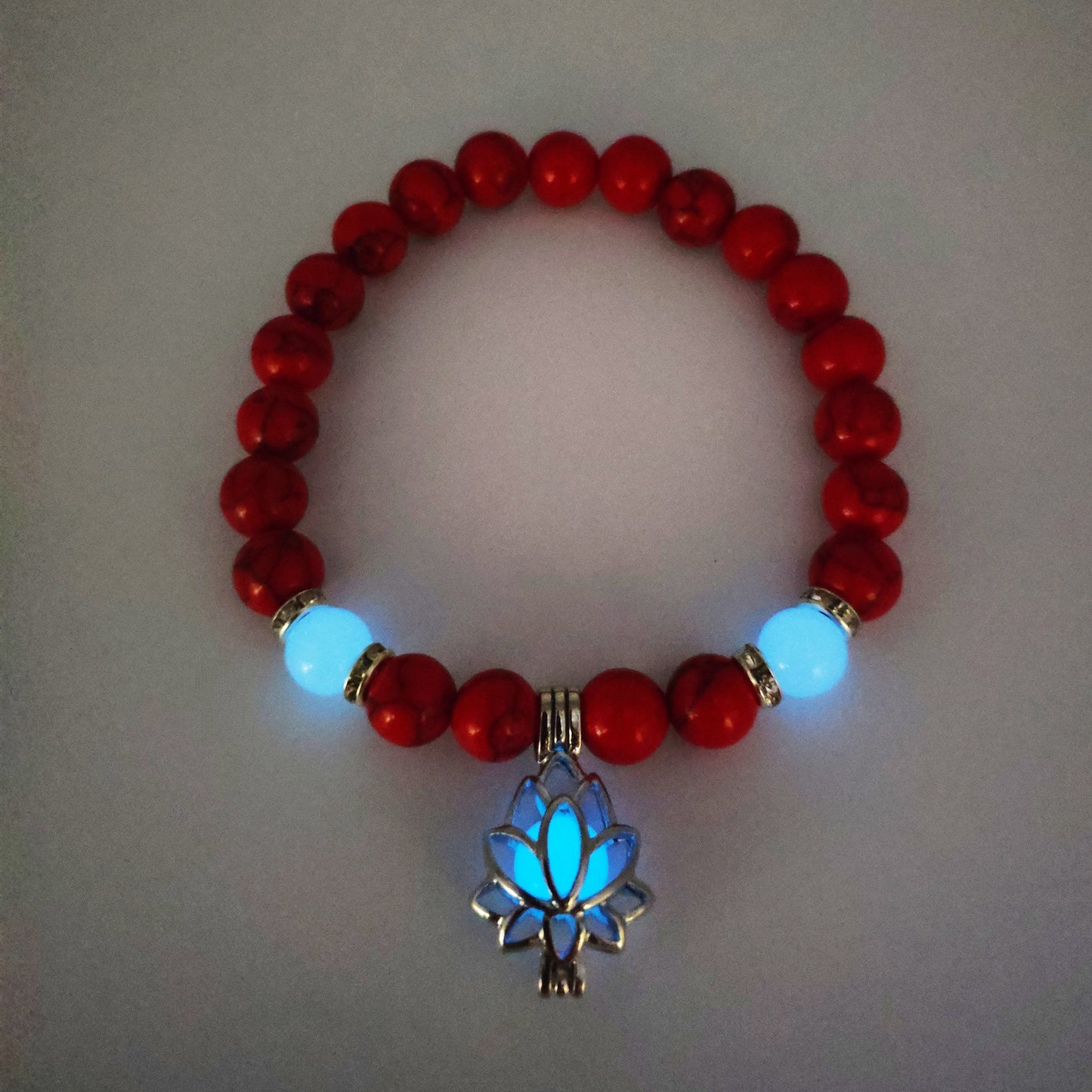 Glow Energy Lotus Natural Stone Bracelet - Kaldas Online Shopping