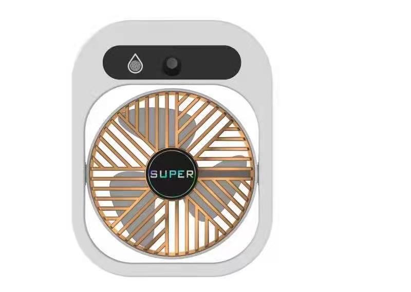 USB Rechargeable Desk Misting Fan with Humidifier and 3 Wind Speeds