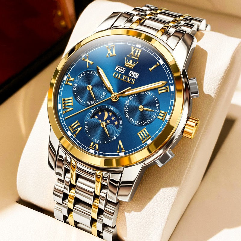 Multifunctional Automatic Waterproof Watch for Men