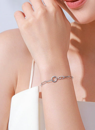 S925 Silver Chain-shaped Women Bracelet