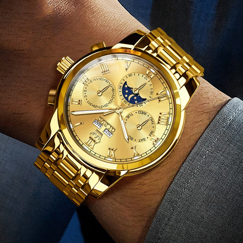 Multifunctional Automatic Waterproof Watch for Men