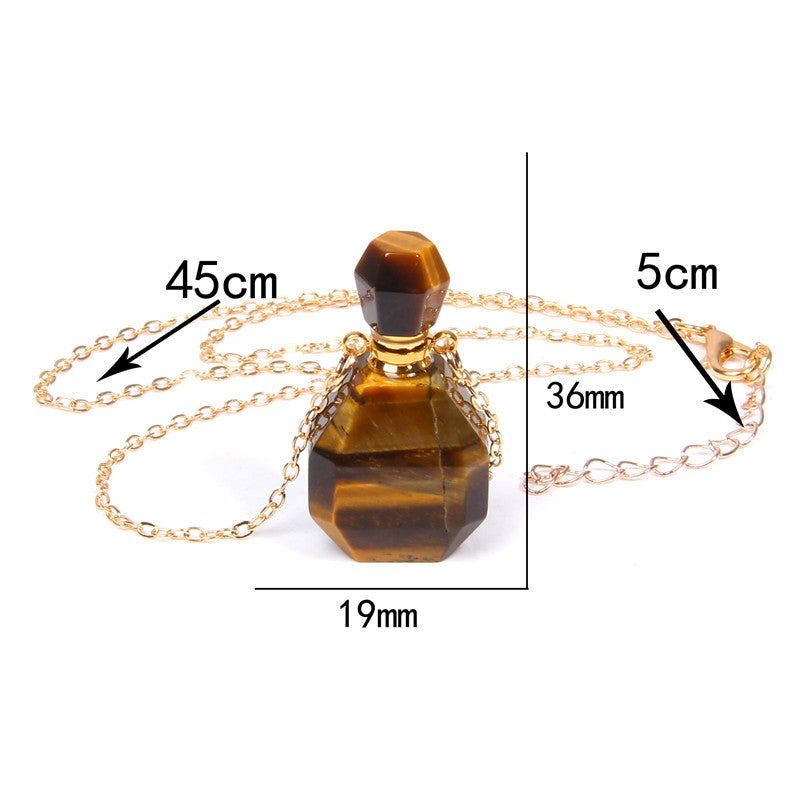 Perfume bottle Crystal Necklace - Kaldas Online Shopping