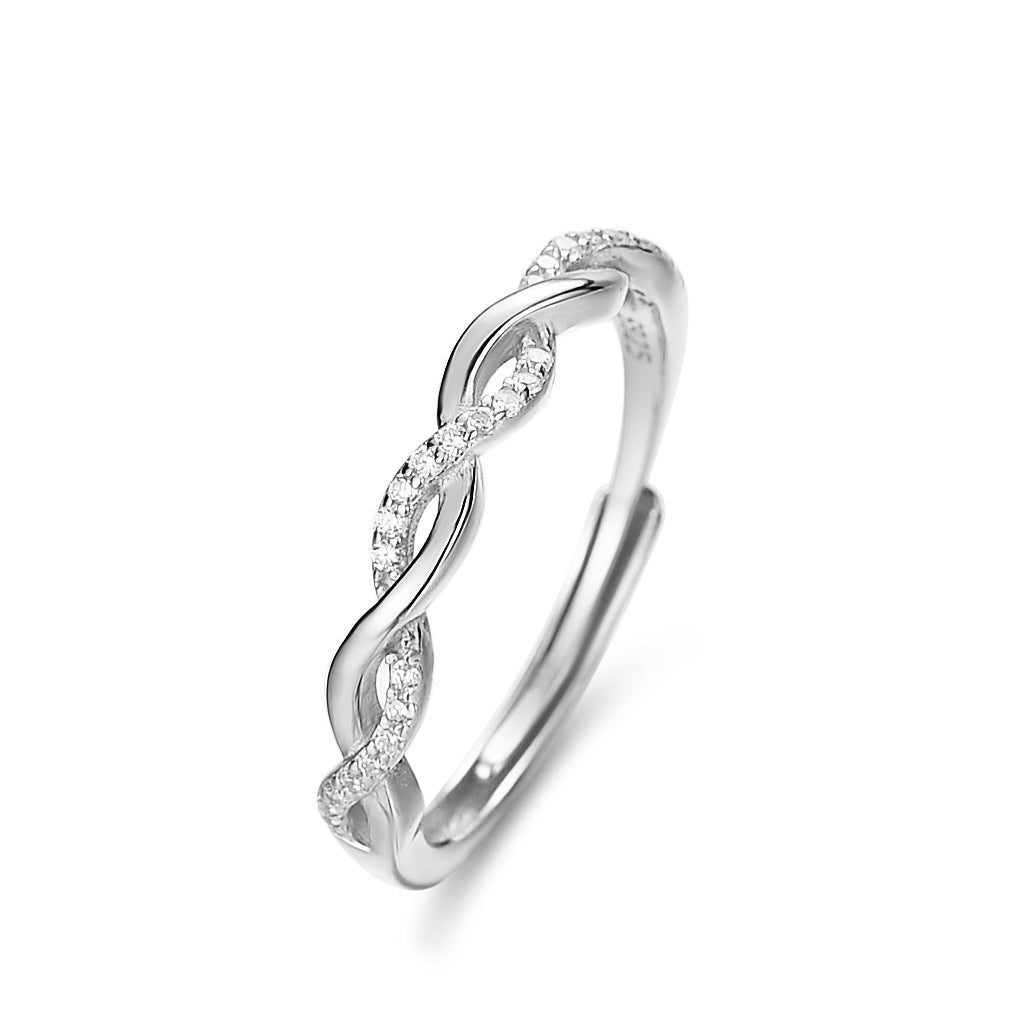 Silver Twist Ring - Kaldas Online Shopping