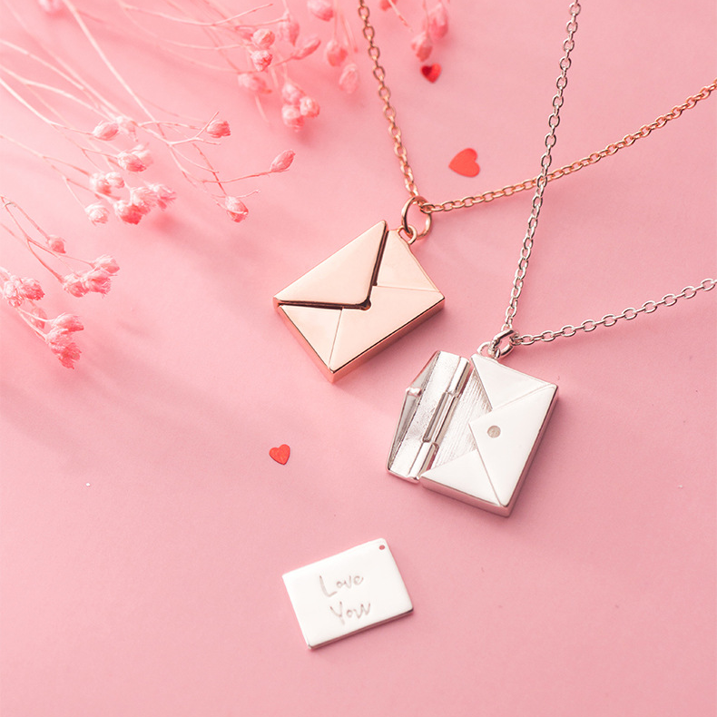 Envelope Love you letter Necklace - Kaldas Online Shopping