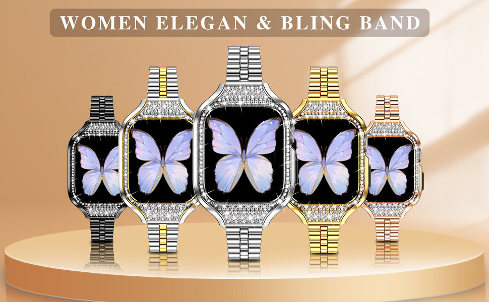 Small Three Beads Diamond Smart Watch Band - Kaldas Online Shopping