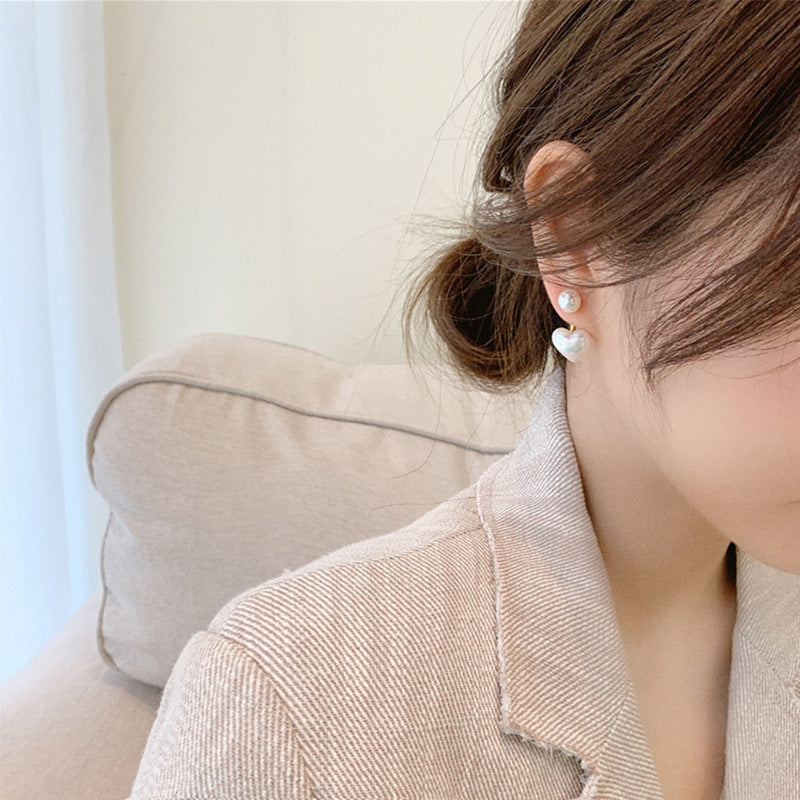 Love Pearl Earrings - Kaldas Online Shopping