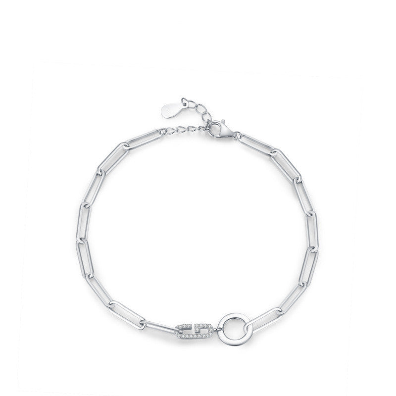 S925 Silver Chain-shaped Women Bracelet