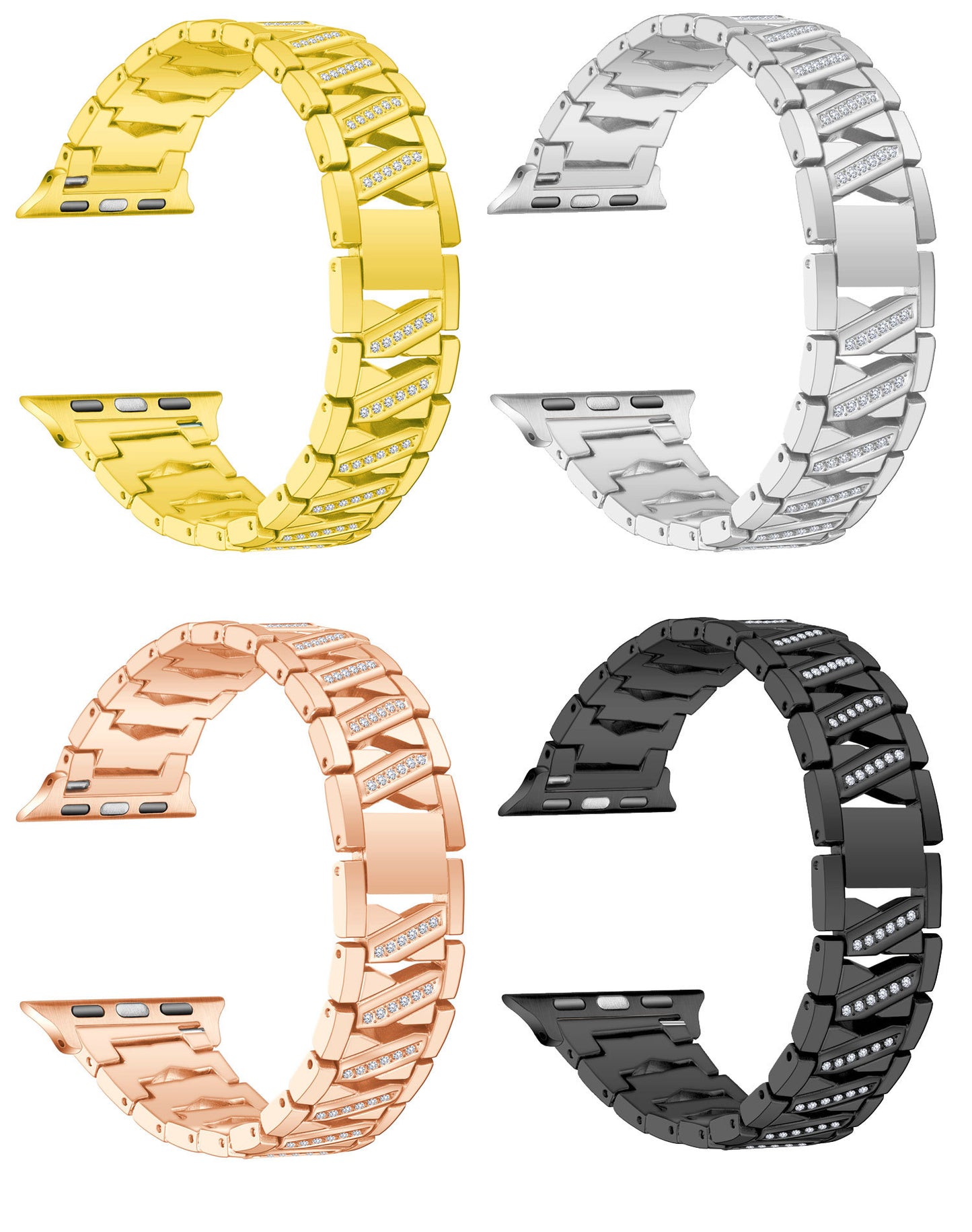 Fashion Atmosphere Metal Diamond Watch Band