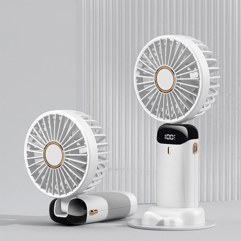 USB Rechargeable Foldable Handheld Fan with 5 Speeds
