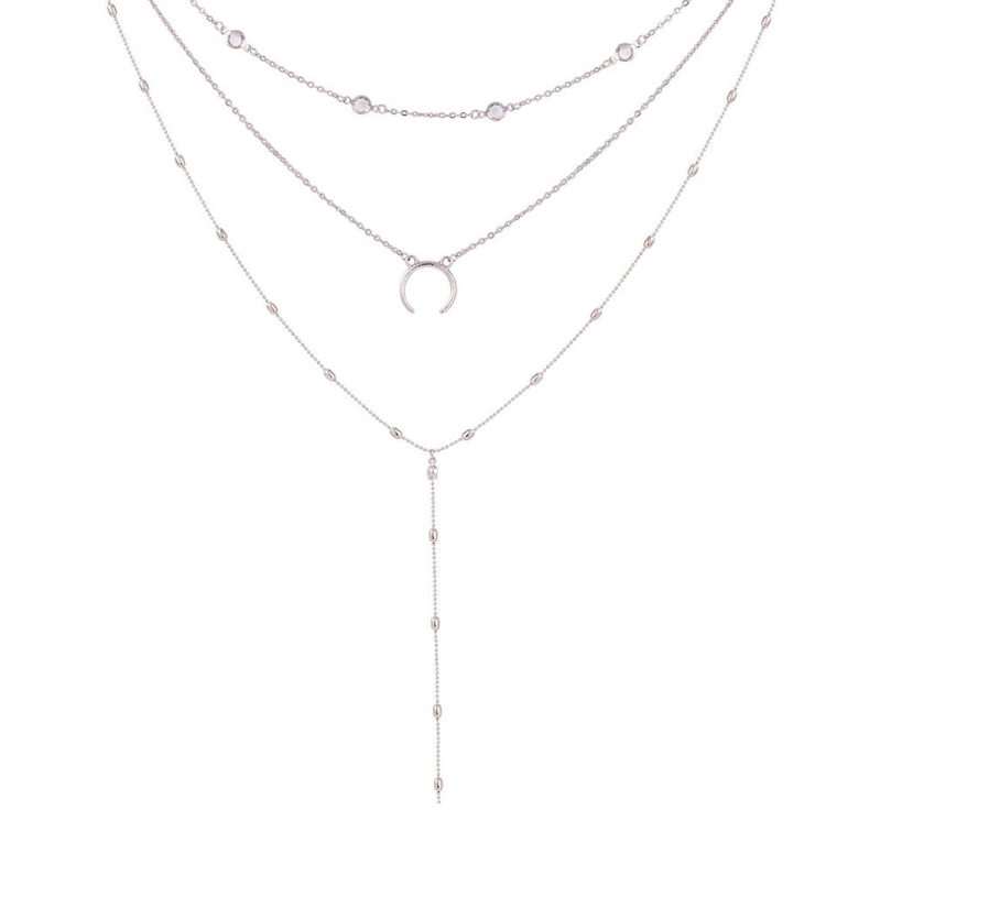 Multilayer Crescent Necklace - Kaldas Online Shopping