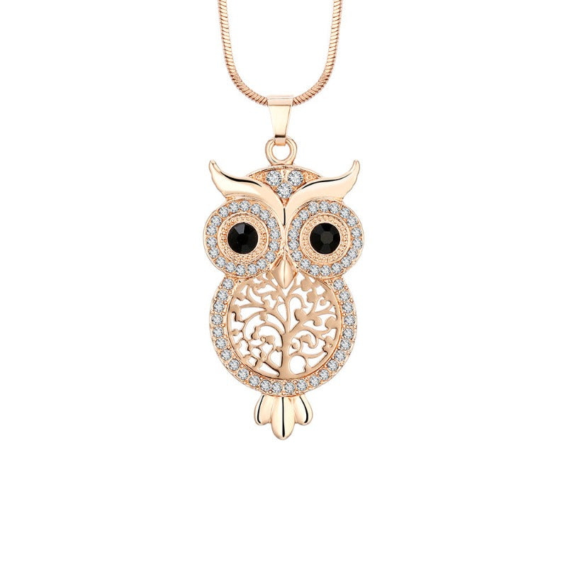 Long Owl Necklace