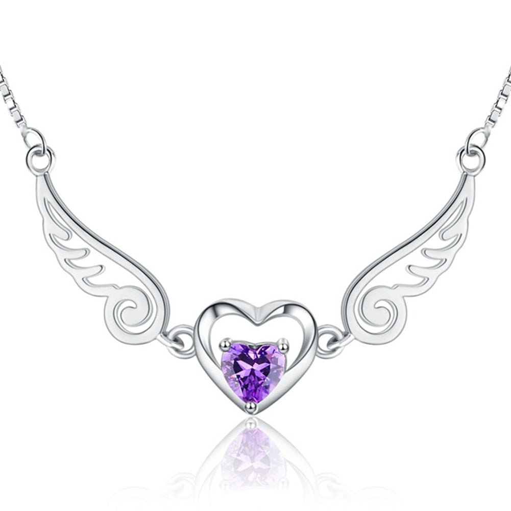 Angel Wings Pure Silver Necklace - Kaldas Online Shopping