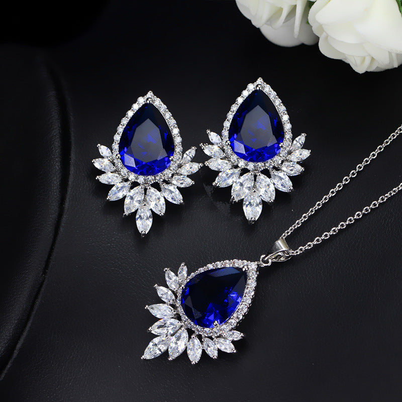 Evening Necklace & Earrings Set - Kaldas Online Shopping
