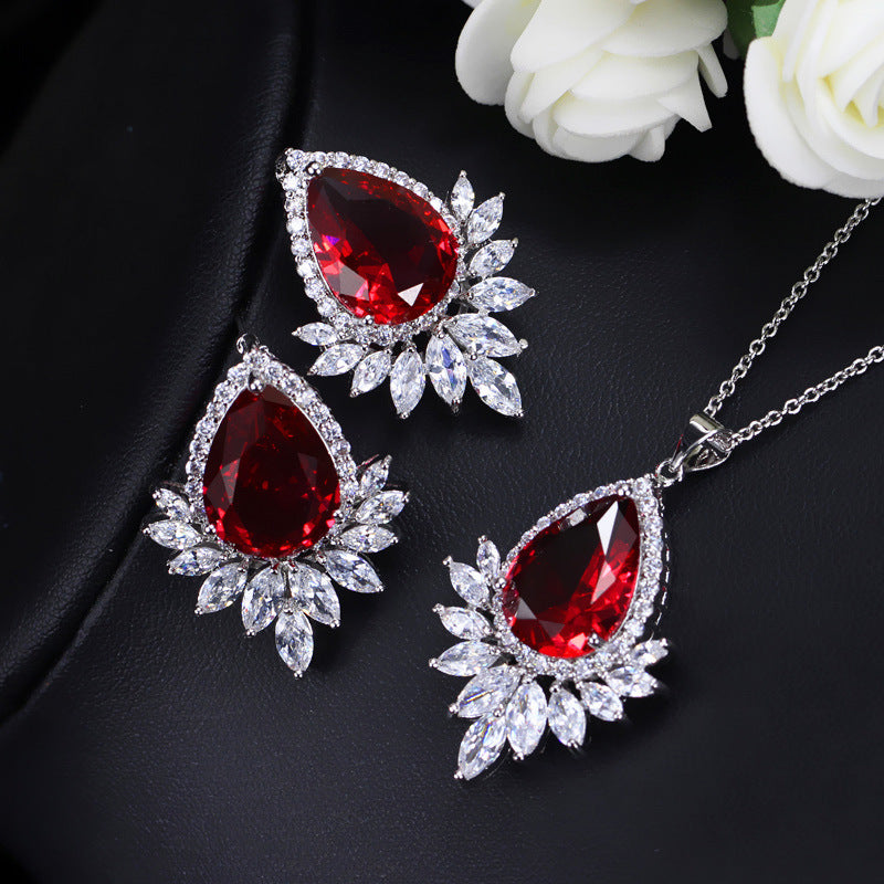 Evening Necklace & Earrings Set - Kaldas Online Shopping