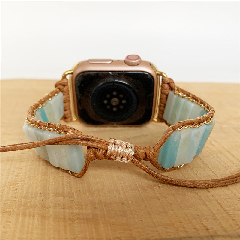 Natural Stone Hand Woven Watch Band