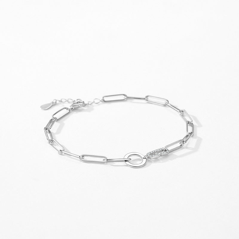 S925 Silver Chain-shaped Women Bracelet