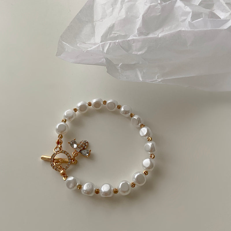 Natural Stone Pearl Bracelet - Kaldas Online Shopping