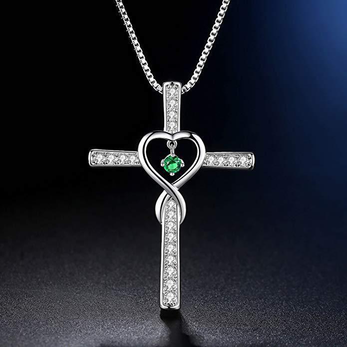 Cross Zircon Necklace - Kaldas Online Shopping