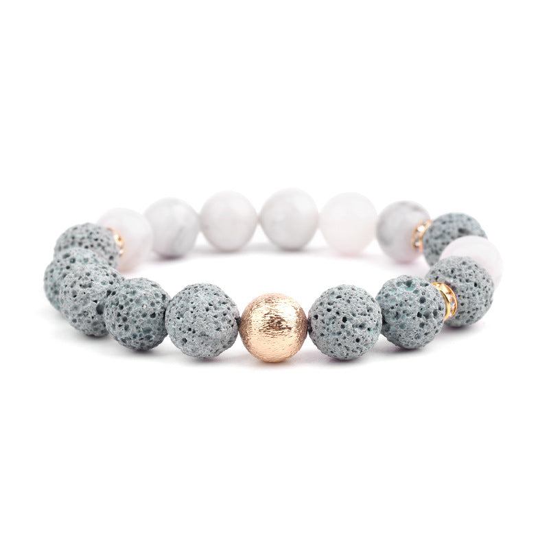 Lava Stone Braided Bracelet - Kaldas Online Shopping