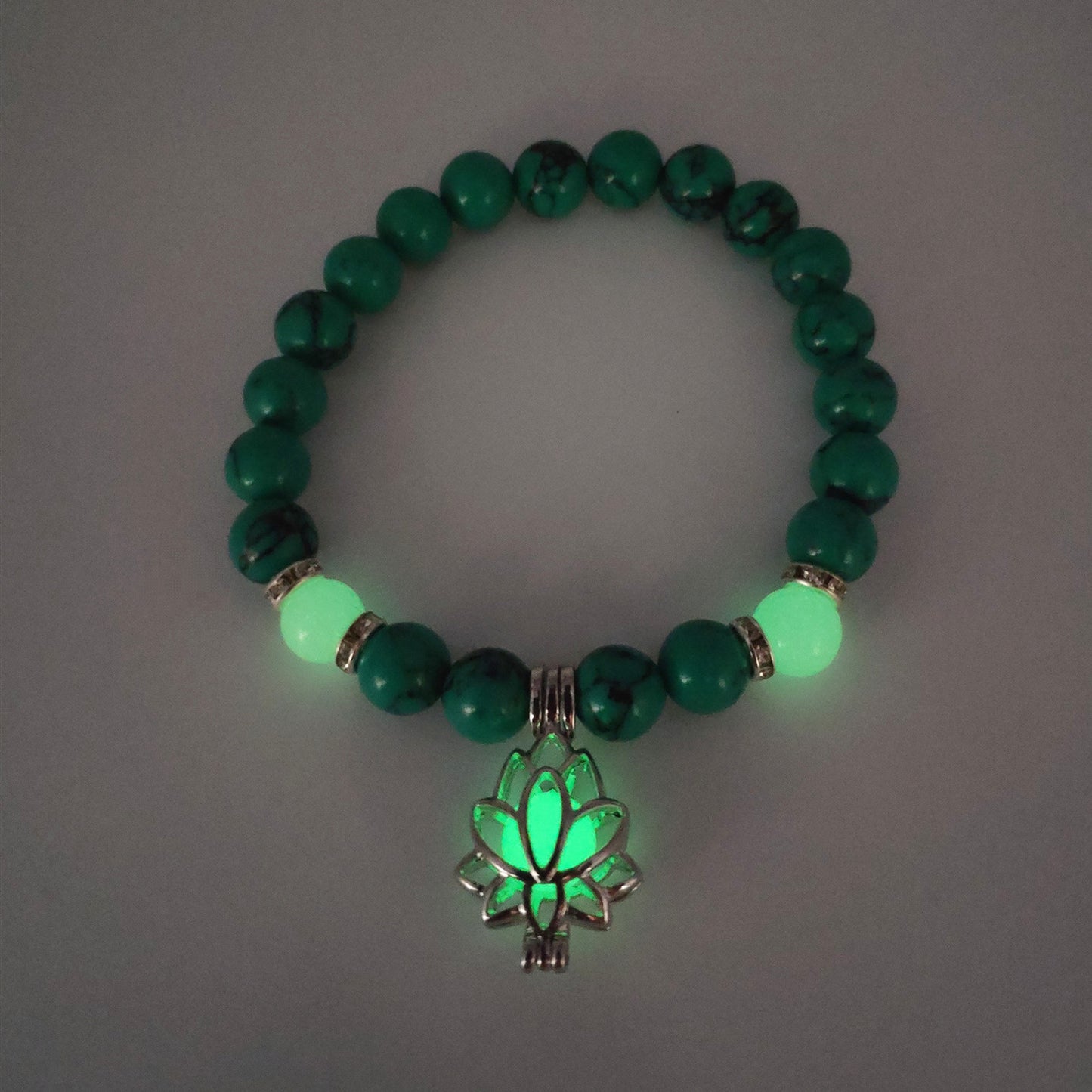 Glow Energy Lotus Natural Stone Bracelet - Kaldas Online Shopping