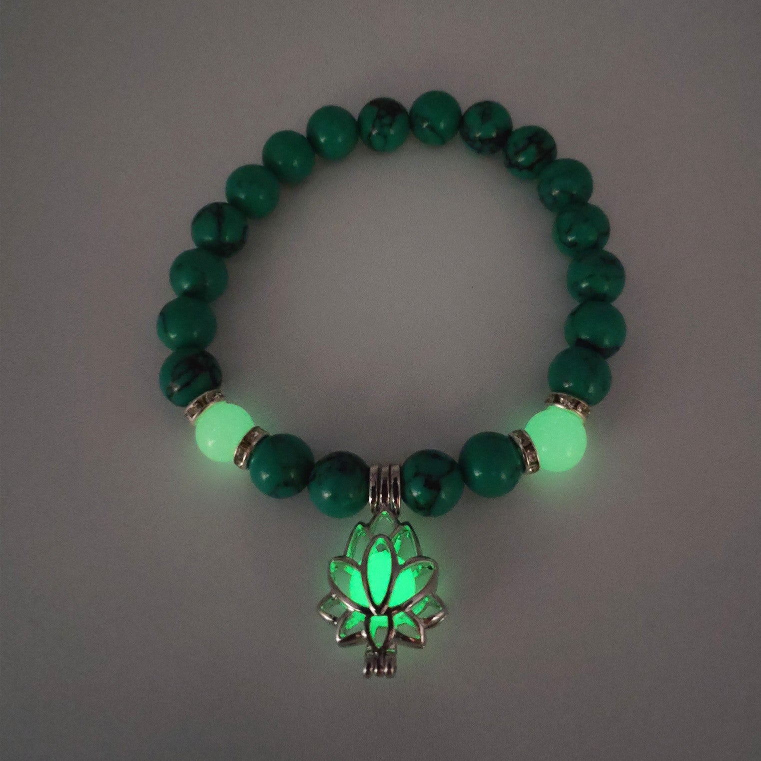 Glow Energy Lotus Natural Stone Bracelet - Kaldas Online Shopping