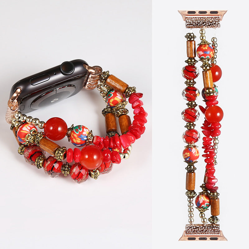 Bohemian Handmade Beaded Watch Band - Kaldas Online Shopping