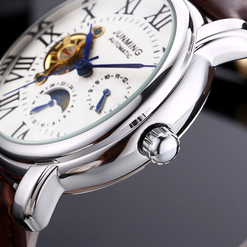 JUNMING Roman Characters Automatic Men's Watch