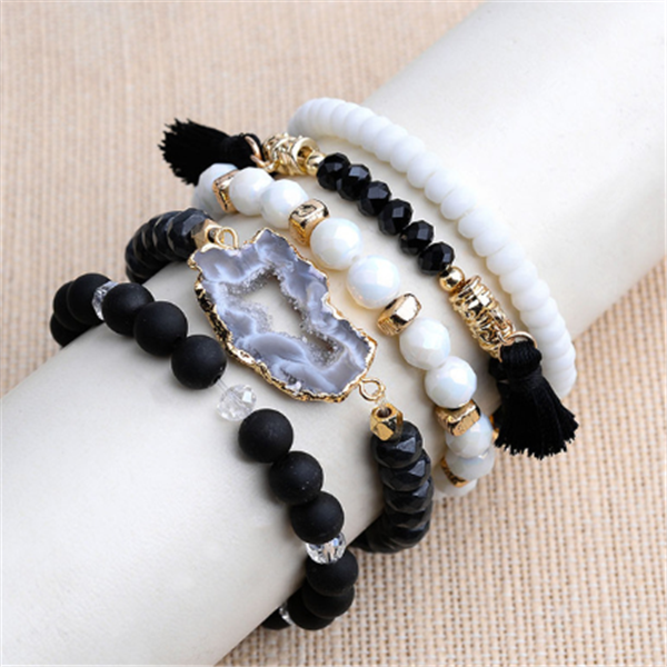 Natural stone bead bracelet - Kaldas Online Shopping