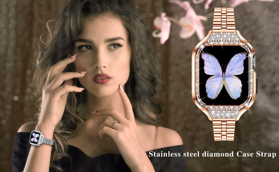 Small Three Beads Diamond Smart Watch Band - Kaldas Online Shopping